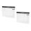 2Pcs Portable White Paper Monthly Schedule Pad Undated Simple Planner 9
