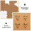 50Pcs Brown Paper Packaging Boxes with Window for Cookies and Cupcakes 8