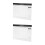 2Pcs Portable White Paper Monthly Schedule Pad Undated Simple Planner 10