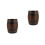2Pcs Rustic Wine Barrel Stools Light Brown Outdoor Balcony Side Tables 10