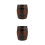 2Pcs Rustic Wine Barrel Stools Light Brown Outdoor Balcony Side Tables 4