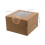 50Pcs Brown Paper Packaging Boxes with Window for Cookies and Cupcakes 3
