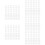350Pcs White Plastic Canvas Sheets DIY Cross Stitch Mesh Sewing Supply 9