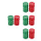 8St Rc Auto Trommel Set Kleurige Plastic Decor Voor 1/10 Crawler 6