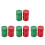 8St Rc Auto Trommel Set Kleurige Plastic Decor Voor 1/10 Crawler 8