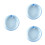 3Pcs Portable Blue Denture Box Plastic Durable Storage Case 6
