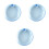 3Pcs Portable Blue Denture Box Plastic Durable Storage Case 3