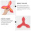 3Pcs Red Creative Educational Outdoor Children Plaything 7