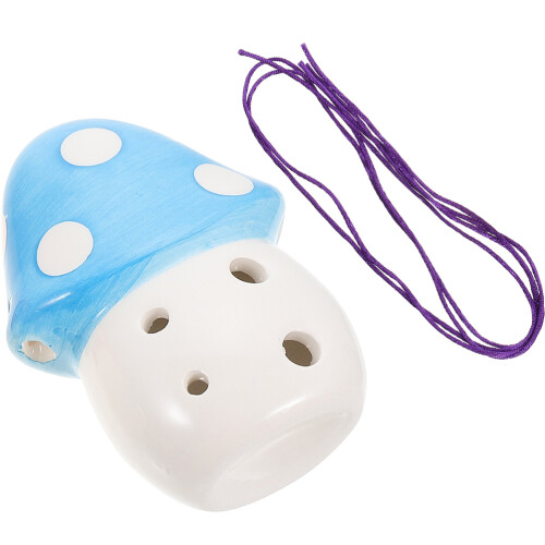 2Pcs Beginner 6-Hole Ceramic Ocarina for Kids Portable Sky-