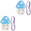 2Pcs Beginner 6-Hole Ceramic Ocarina for Kids Portable Sky- 3
