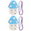 2Pcs Beginner 6-Hole Ceramic Ocarina for Kids Portable Sky- 5