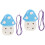 2Pcs Beginner 6-Hole Ceramic Ocarina for Kids Portable Sky- 4