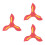 3Pcs Red Creative Educational Outdoor Children Plaything 10