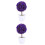 2Pcs Purple Plastic Flower Balls Artificial Plants Decorative Home Use 5