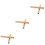6Pcs Mini Drum Stick Percussion Wood Drumsticks Heavy Duty Light Brown 5