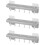 3Pcs Practical ABS Kitchen Storage Rack Cutter Holder Light Grey 8