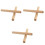 6Pcs Mini Drum Stick Percussion Wood Drumsticks Heavy Duty Light Brown 3