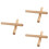 6Pcs Mini Drum Stick Percussion Wood Drumsticks Heavy Duty Light Brown 6