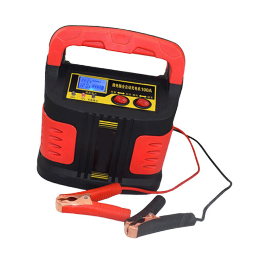 Compacte 12V 24V Oplader Voor Auto's En Motoren Rood