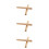 6Pcs Mini Drum Stick Percussion Wood Drumsticks Heavy Duty Light Brown 8