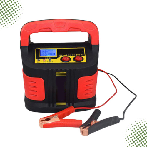 Compacte 12V 24V Oplader Voor Auto's En Motoren Rood 2