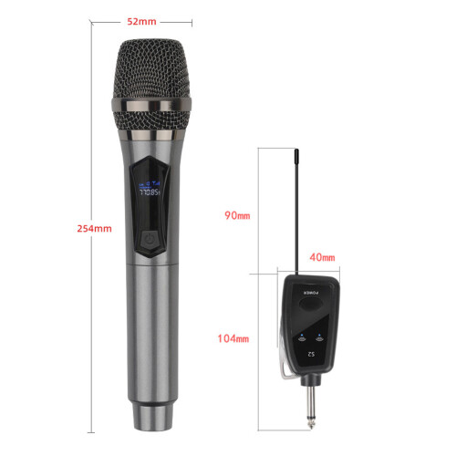 2 pezzi Ricevitore per set di microfoni dinamici wireless 2,4 GHz 1