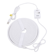 Luz de cuerda de neón RGB de 9,84 pies, alimentada por USB y WiFi, para interiores y exteriores, sincronización musical, control remoto