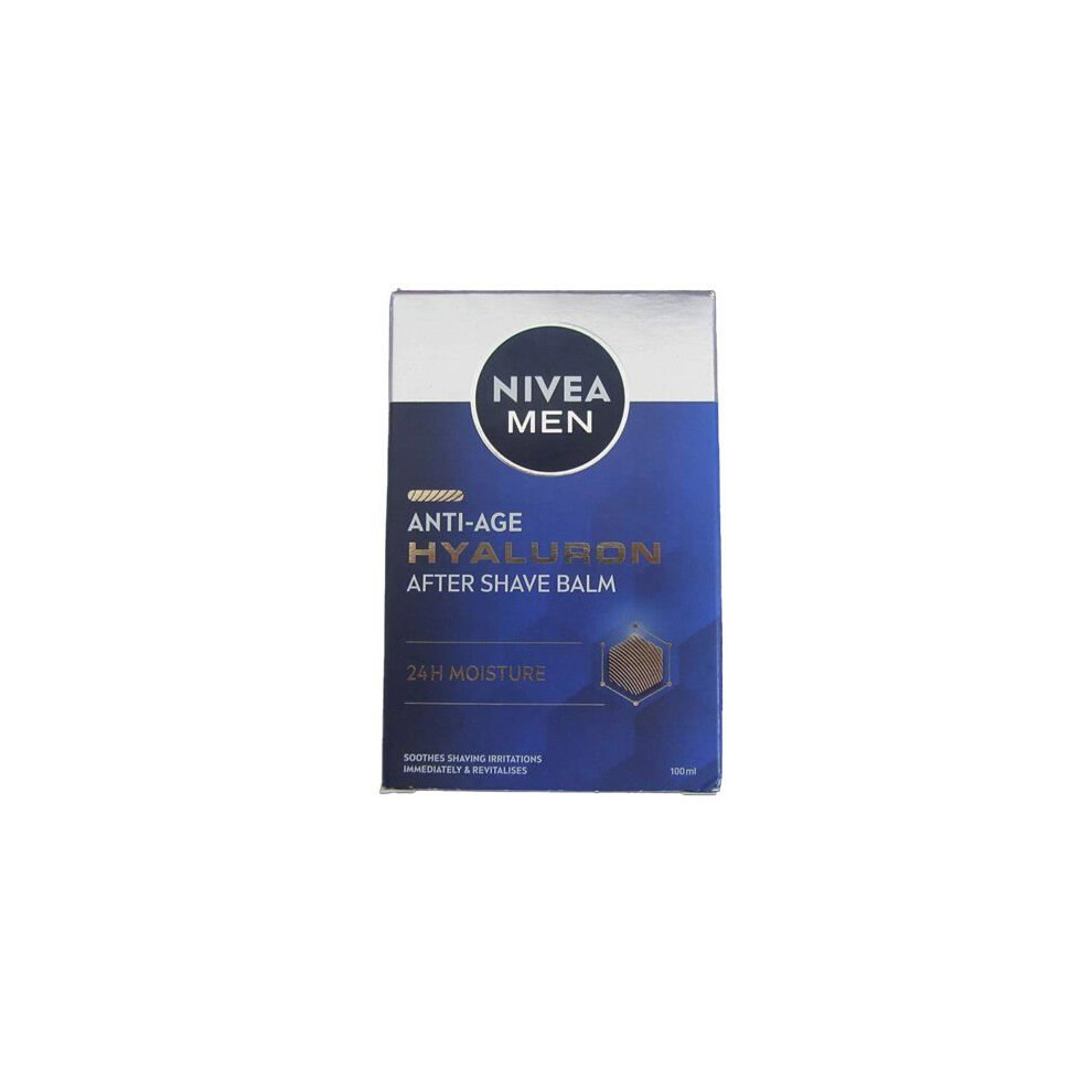 Nivea After-Shave Balm - Men - Hyaluron - 24H Hydration - Anti-Aging - 100 Ml