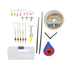 Mini Winter Ice Fishing Rod Kit Blue, High Carbon Steel Tip, Light 105g