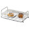 White Plastic Cup Drying Rack with Drain Tray, Compact & Lightweight 10