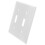 3Sets White Toggle Light Switch Plate Double Switch Wall Cover 3