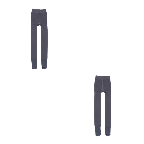 2Pièces Collants Warm En Nylon Pour Style Hiver Épais 2