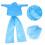 2Ensembles Ponchos Jetables Pantalons Pe Épais Ciel 11