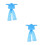 2Ensembles Ponchos Jetables Pantalons Pe Épais Ciel 8