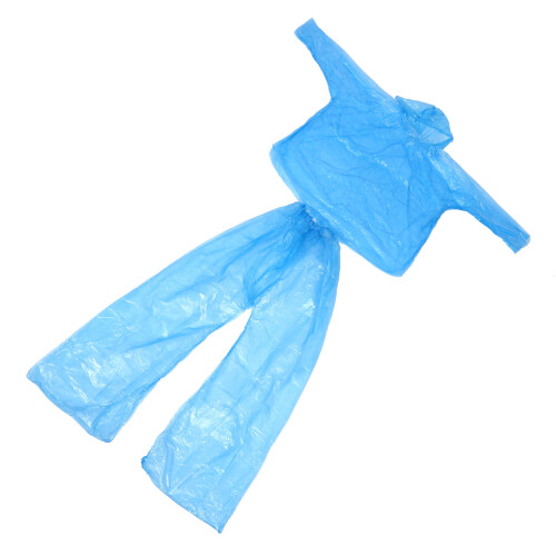 2Ensembles Ponchos Jetables Pantalons Pe Épais Ciel 2