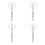 4Pièces Pinces Log Tongs En , Accessoire 9