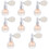 8Pièces Flacons Poudre Highlight Corps Or 9