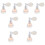 8Pièces Flacons Poudre Highlight Corps Or 5