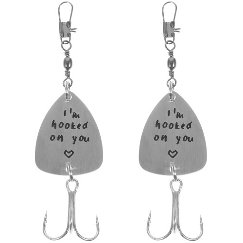2Pièces Crochets Acier Titane Argent , Portable Durable 2