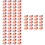 200Pièces Mini Sculptures Bébé Rose Plastique Pour Décoration 9