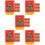 50Pièces Cartes PVC Multicolores Décor Maison 10