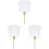 3Pièces Éventails Décoratifs DIY À En Transparent 4