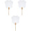 3Pièces Éventails Décoratifs DIY À En Transparent 5