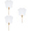 3Pièces Éventails Décoratifs DIY À En Transparent 9