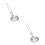 2Pièces Couvert Pliable Acier Argent Ustensile Camping 8