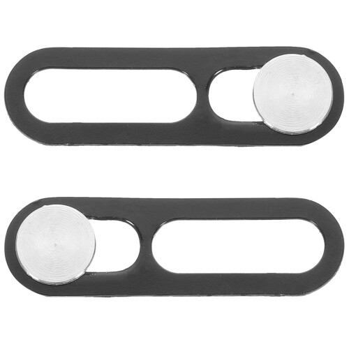6Pièces Cache Objectif Téléphone Noir Glissière Protecteur 2