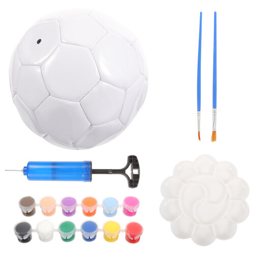 2Ensembles Ballon De Foot Vide En PU Pour Déco DIY
