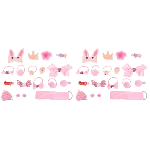 2Ensembles Accessoires Fille Rose Et Respirant 1