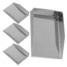 4Pièces Pelle À Perles Acier Inoxydable Argentée Outil De Stockage
