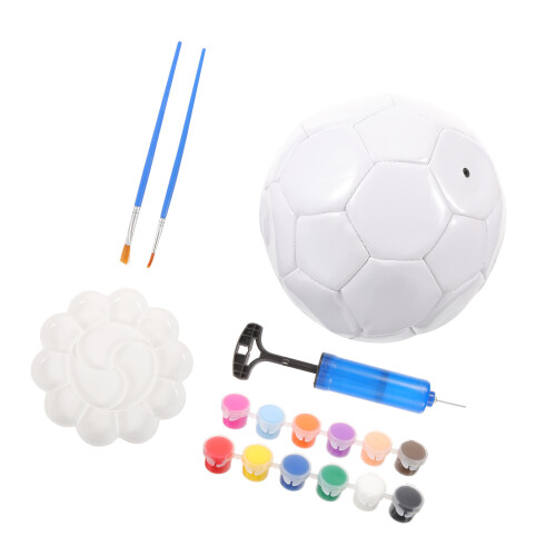 2Ensembles Ballon De Foot Vide En PU Pour Déco DIY 2